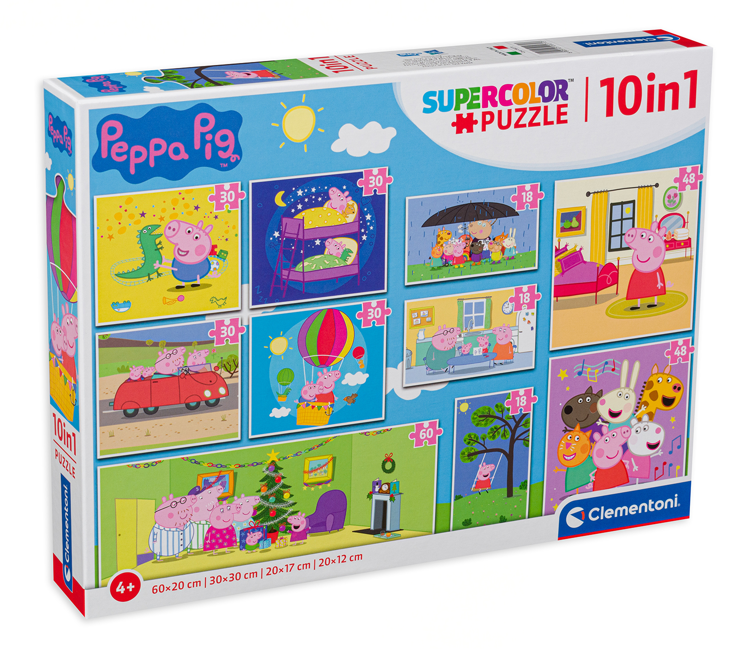 Puzzle Clementoni 10 în 1 - Porcul Peppa
