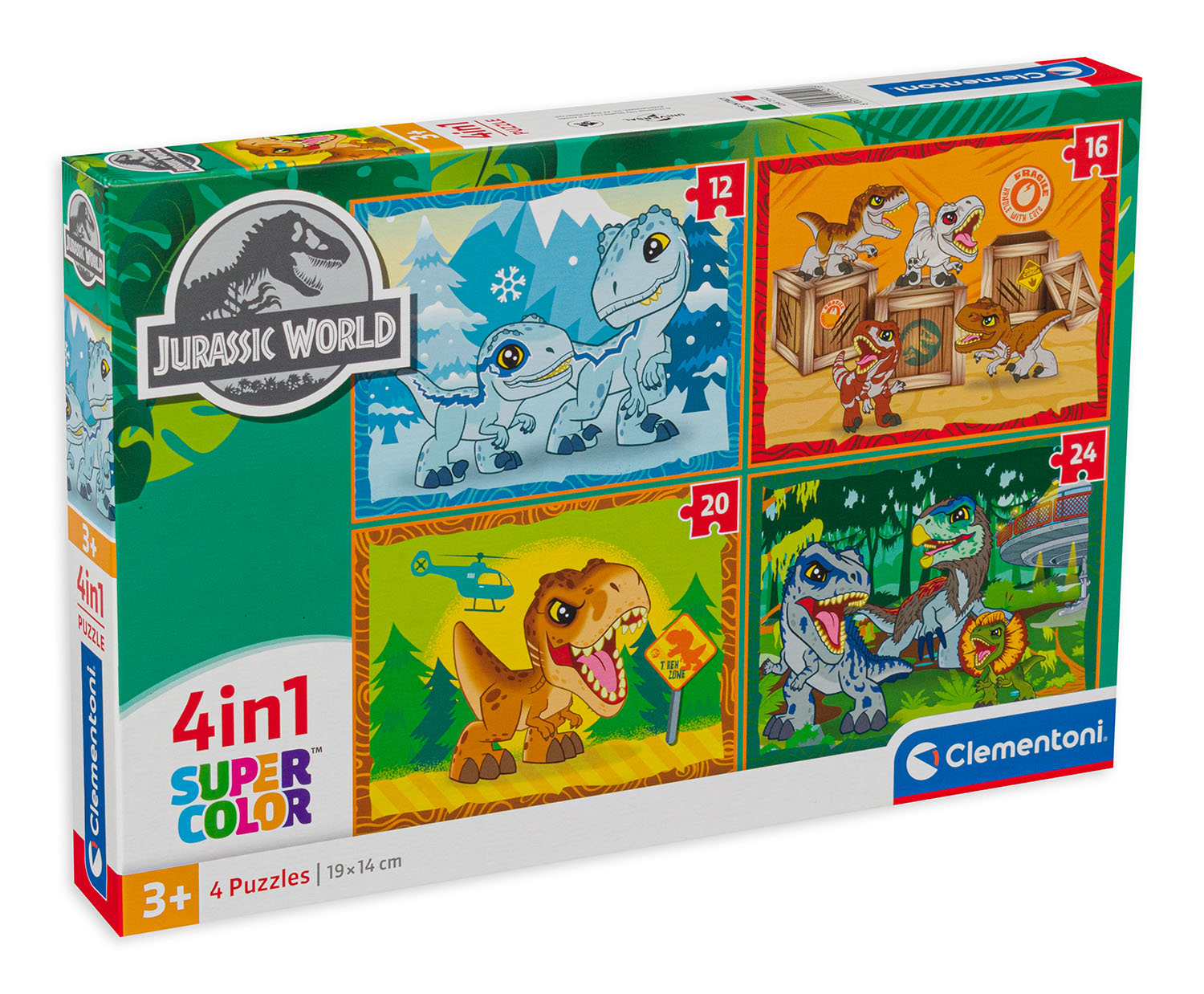 Puzzle Clementoni 4 în 1 - Jurassic World