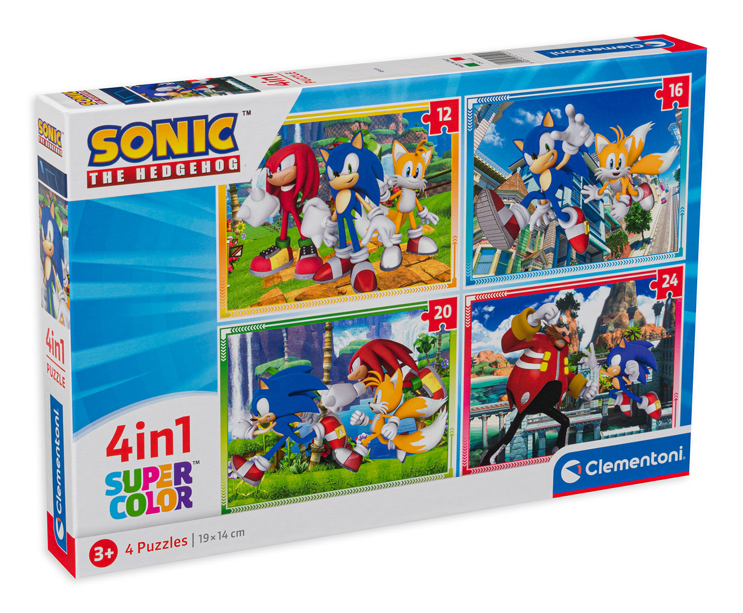 Puzzle Clementoni 4 în 1 - Sonic
