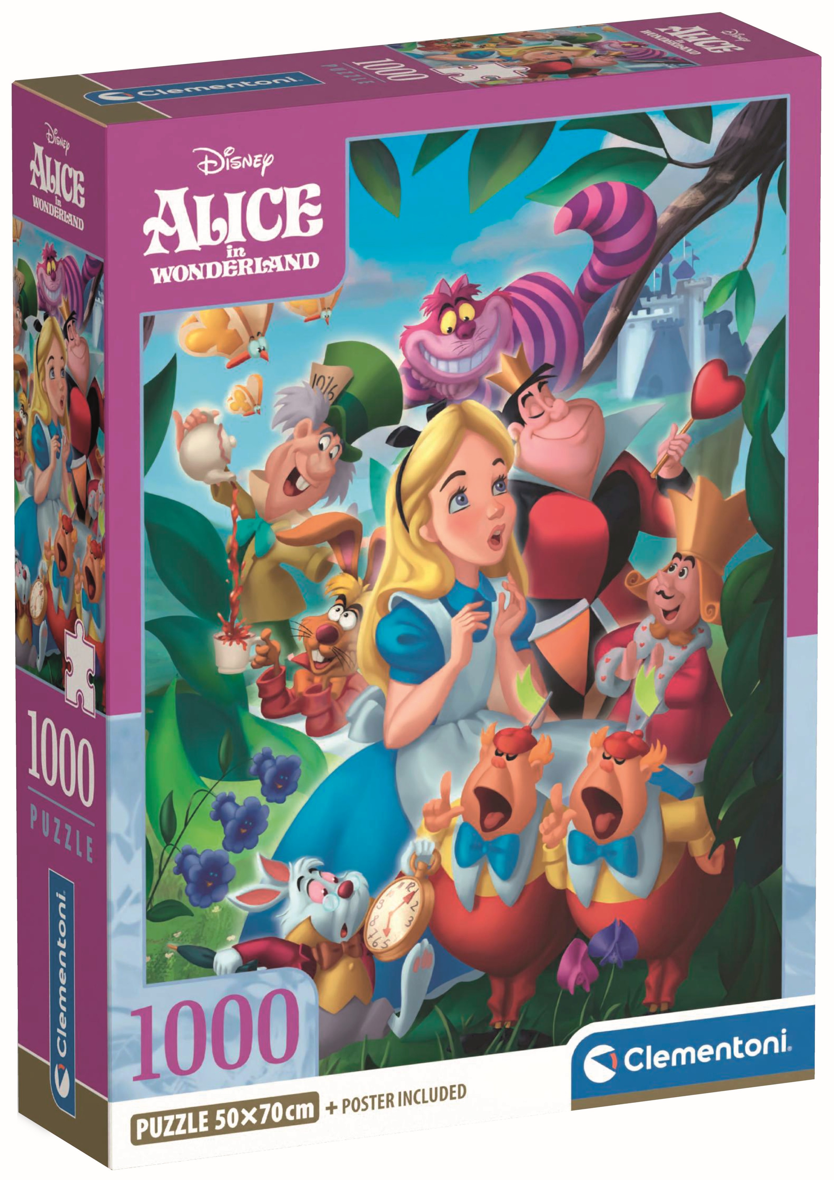 Puzzle Clementoni din 1000 piese - Alice în Țara Minunilor