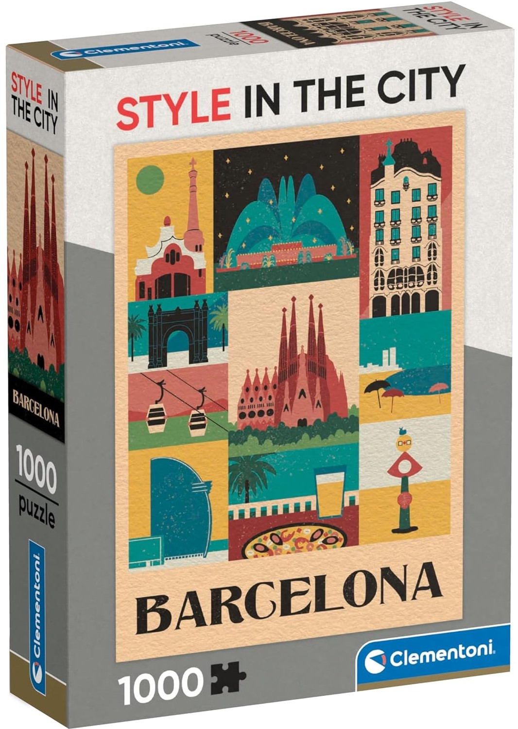 Puzzle Clementoni din  1000 piese - Barcelona