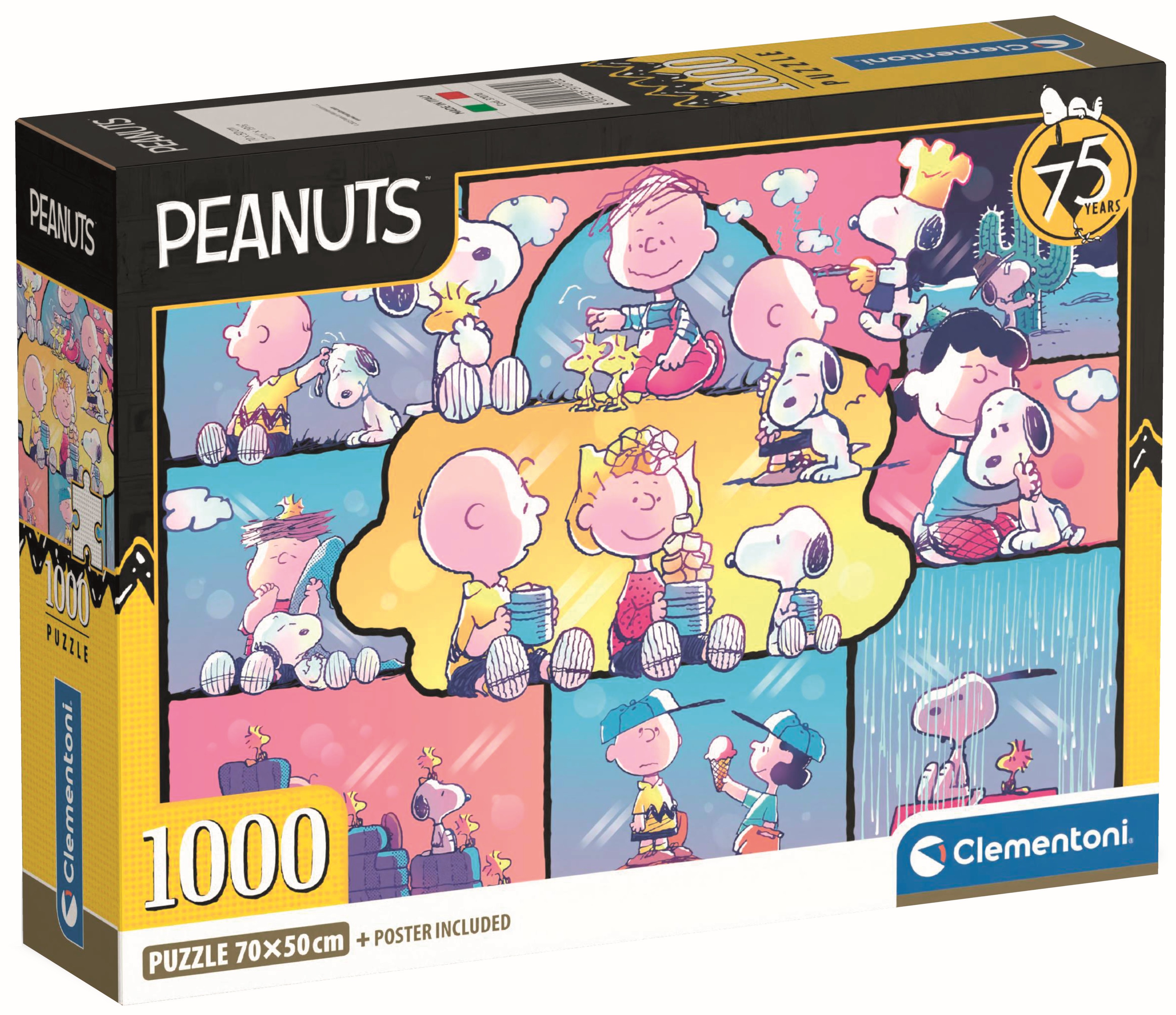 Puzzle Clementoni din 1000 piese - Filmul Peanuts, tip 2