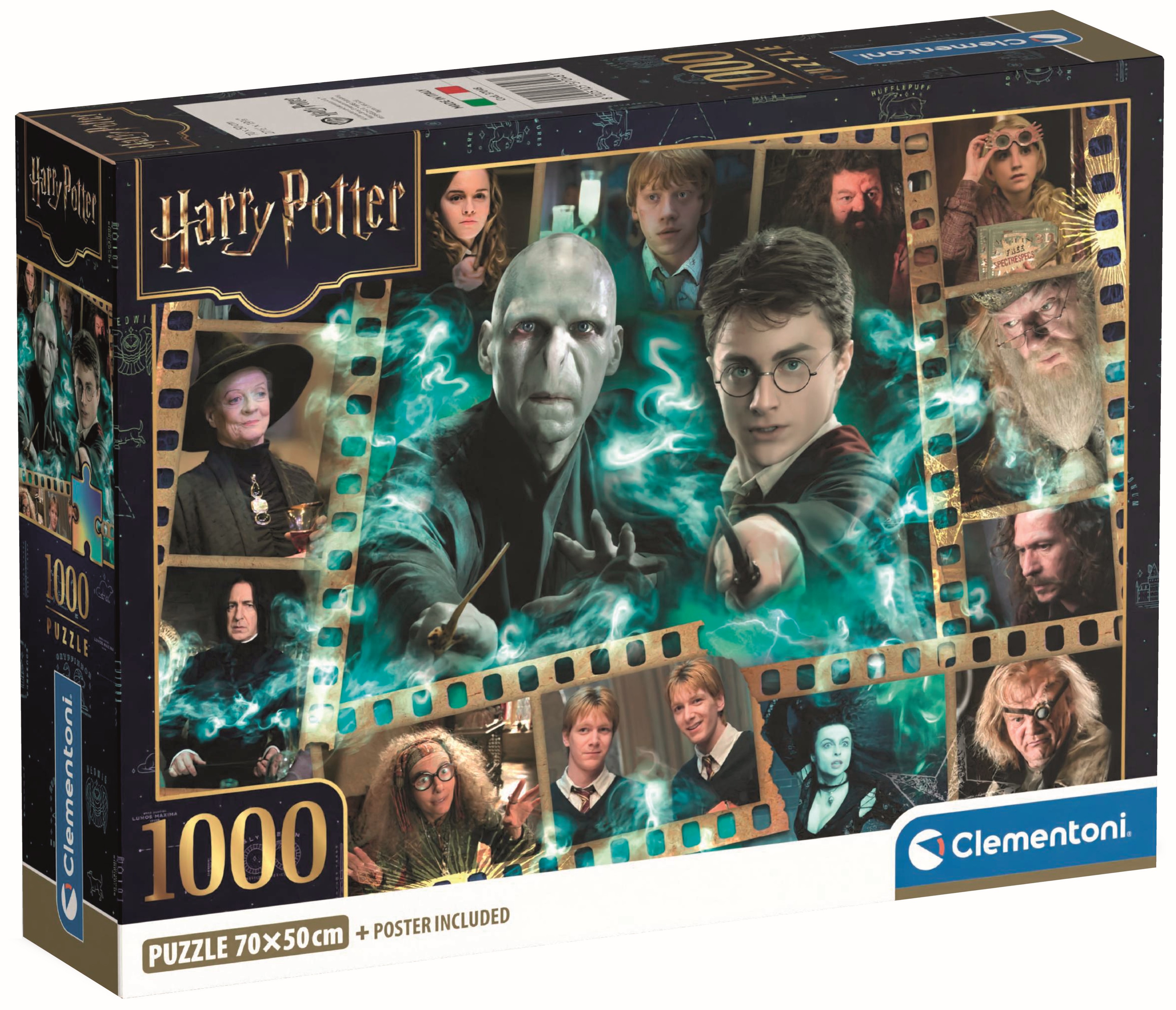 Puzzle Clementoni din 1000 piese - Harry Potter, colaj de personaje