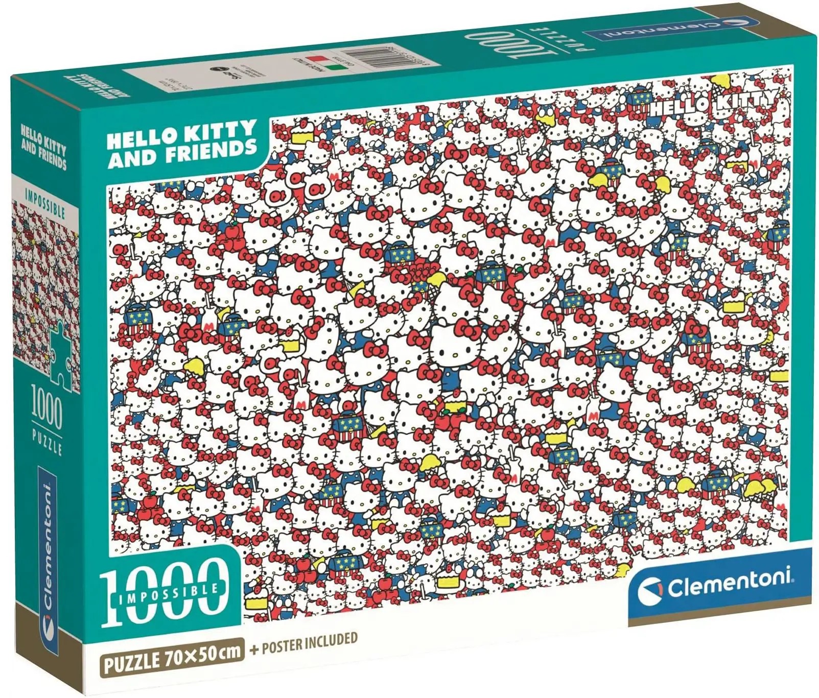 Puzzle Clementoni din 1000 piese Hello Kitty