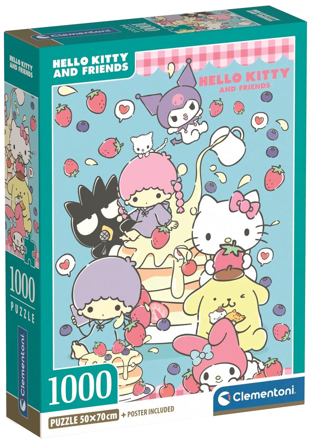 Puzzle Clementoni din 1000 piese - Hello Kitty și prietenii, varianta 1