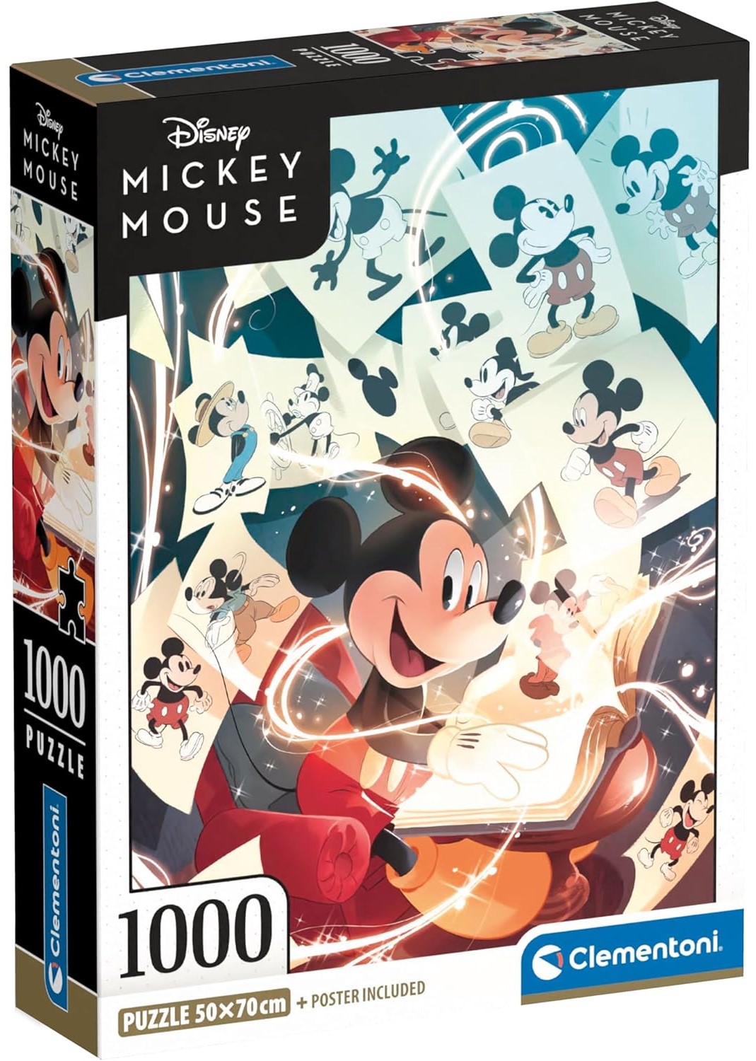 Puzzle  Clementoni din 1000 piese - Magia lui Mickey Mouse