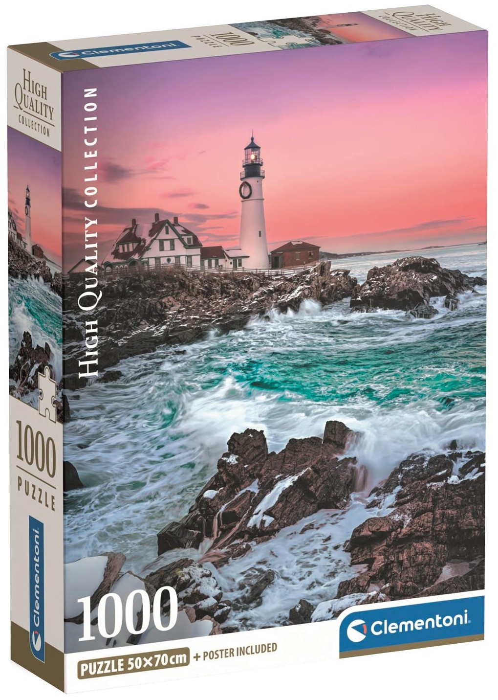 Puzzle Clementoni din 1000 piese - Prima zăpadă în Portland Head