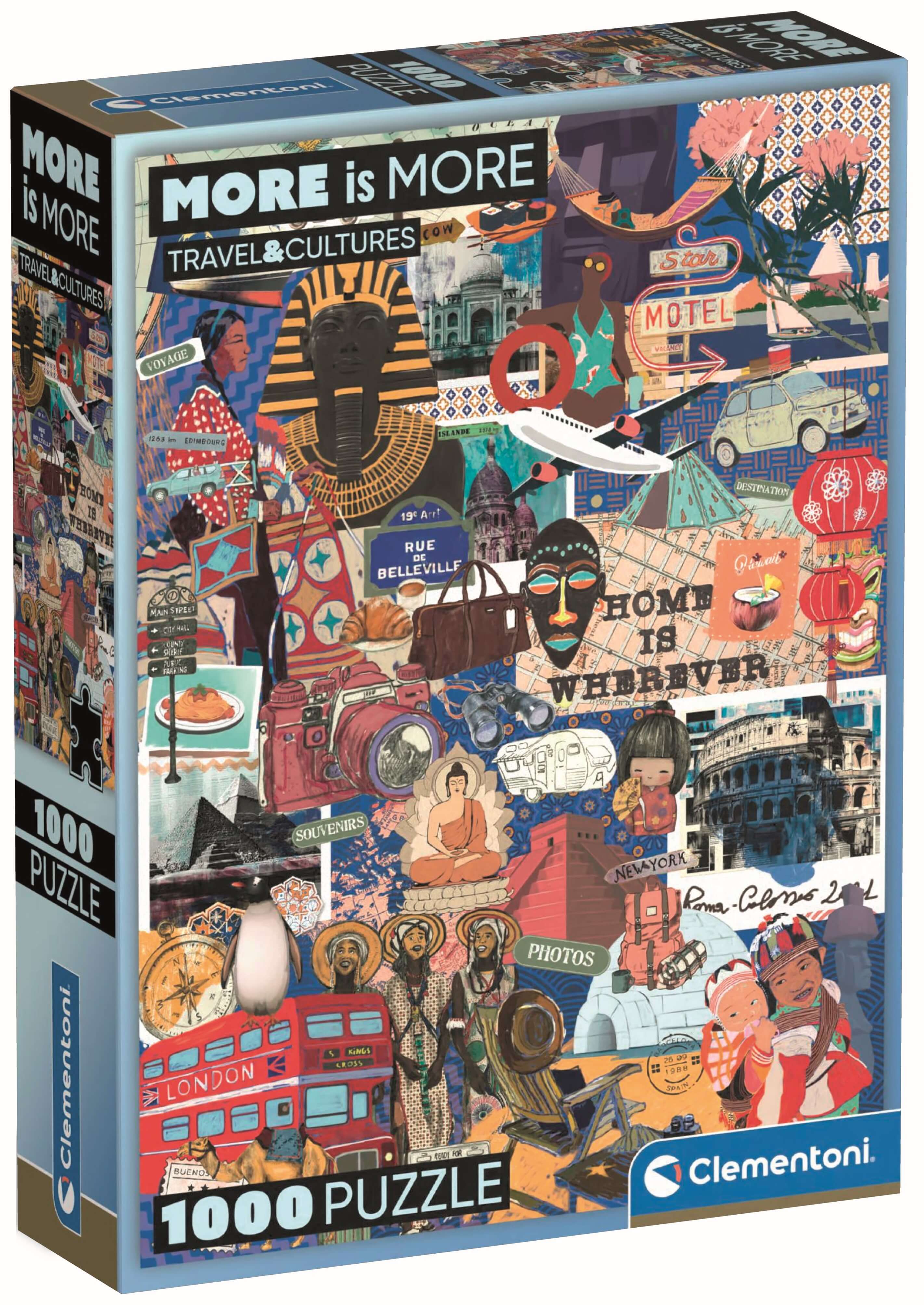Puzzle Clementoni din 1000 piese - Călătorii și culturi