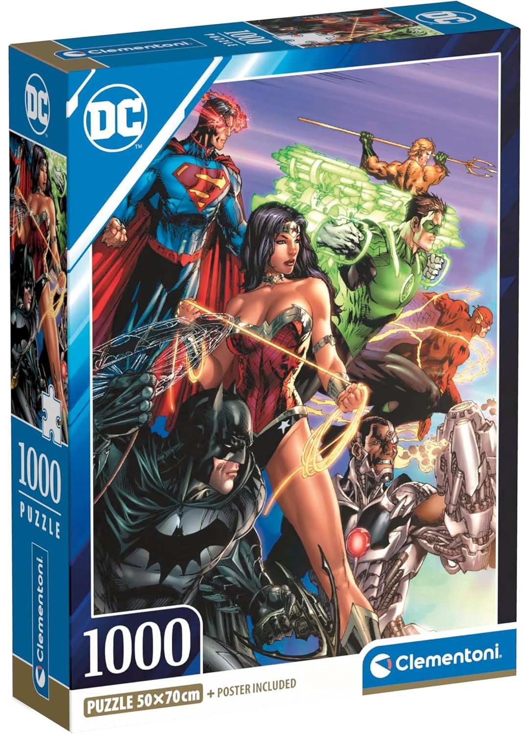 Puzzle Clementoni din 1000 piese - Supereroii DC Comics