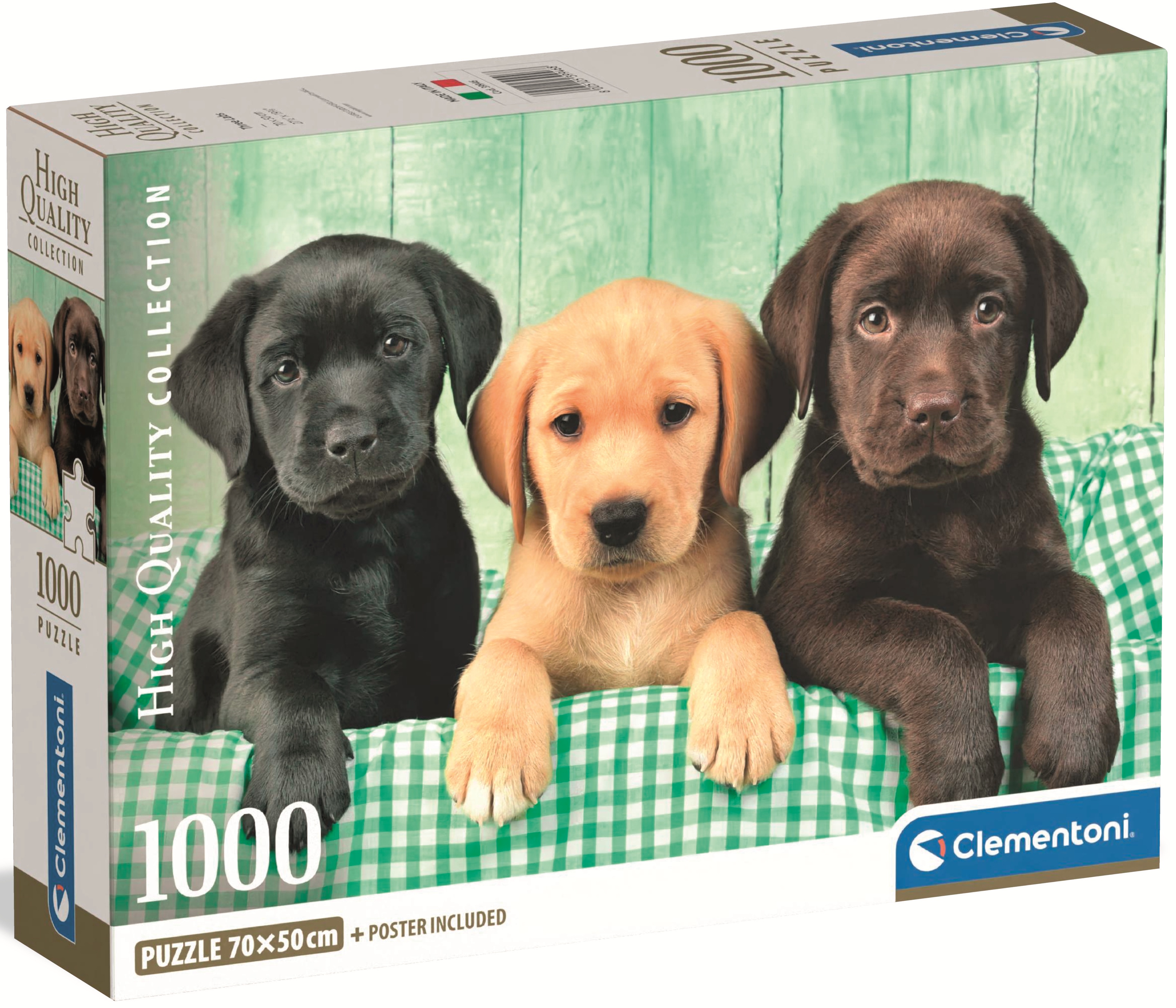 Puzzle Clementoni din 1000 piese - Trei Labradori