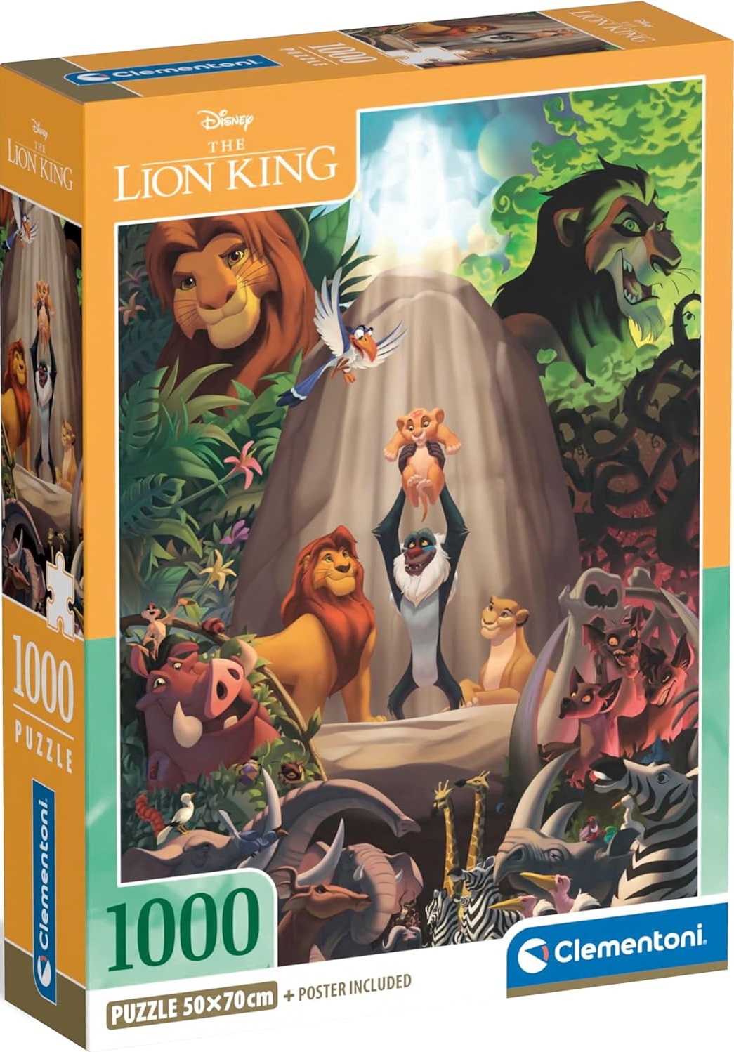 Puzzle Clementoni din 1000 piese - Regele Leu