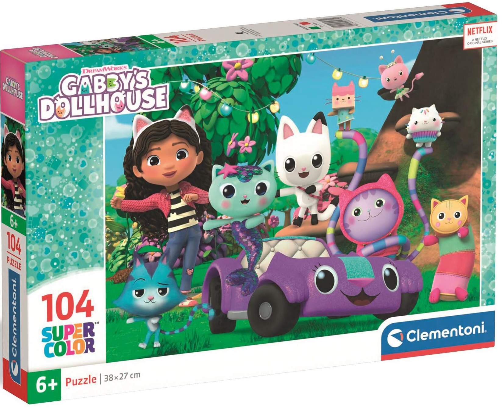 Puzzle pentru copii Clementoni din 104 piese - Casa de păpuși a lui Gaby