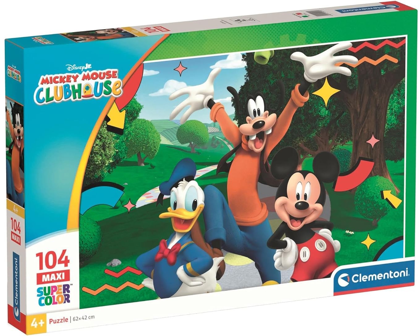 Puzzle Clementoni de 104 piese maxi - Clubul lui Mickey Mouse