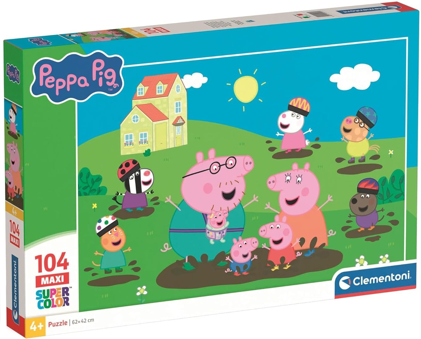 Puzzle Clementoni de 104 piese maxi - Purcelușul Peppa