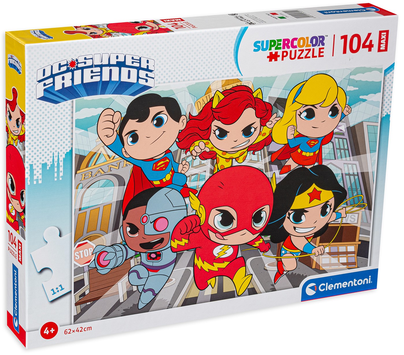 Puzzle Clementoni din 104 de maxi piese - Super prieteni