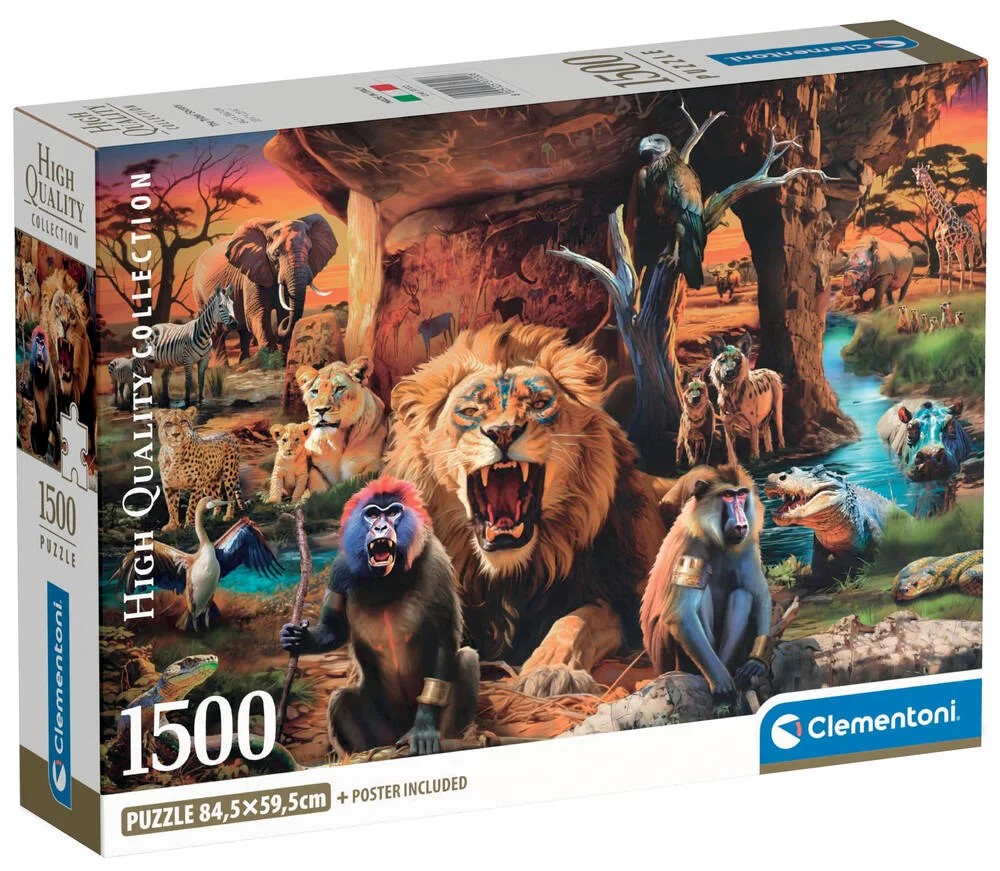 Puzzle  Clementoni din  1500 piese - Animale sălbatice