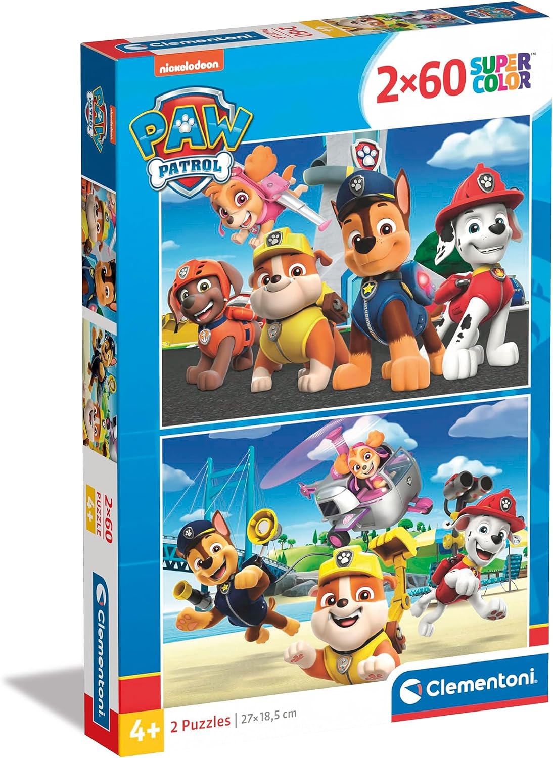 Puzzle Clementoni din 2 x 60 de piese - Patrula de câini