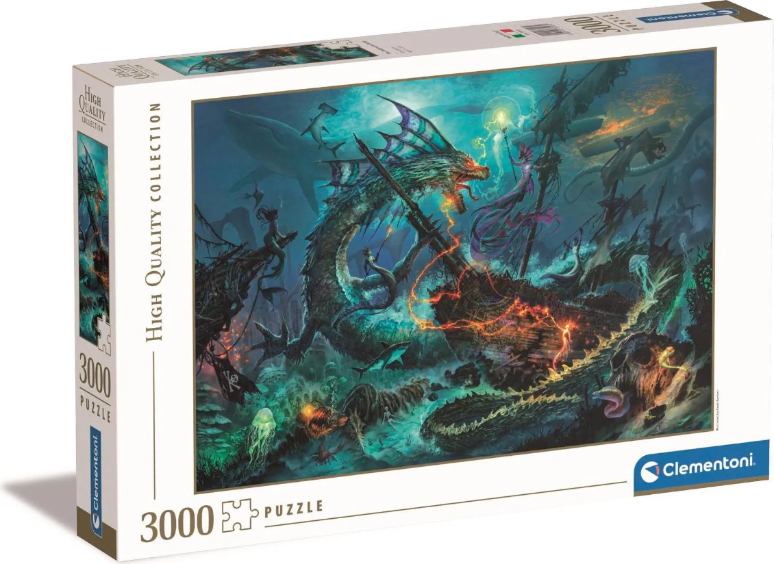 Puzzle  Clementoni din 3000 piese - Luptă subacvatică