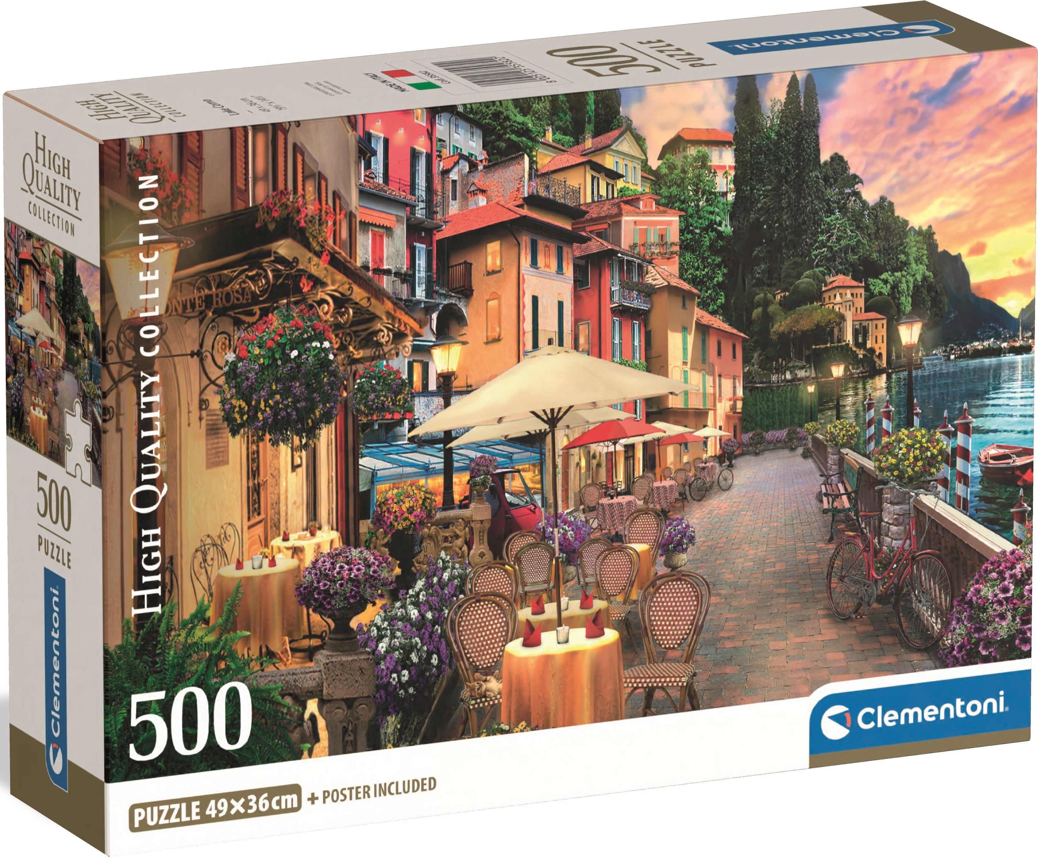 Puzzle Clementoni din 500 piese - Lacul Como