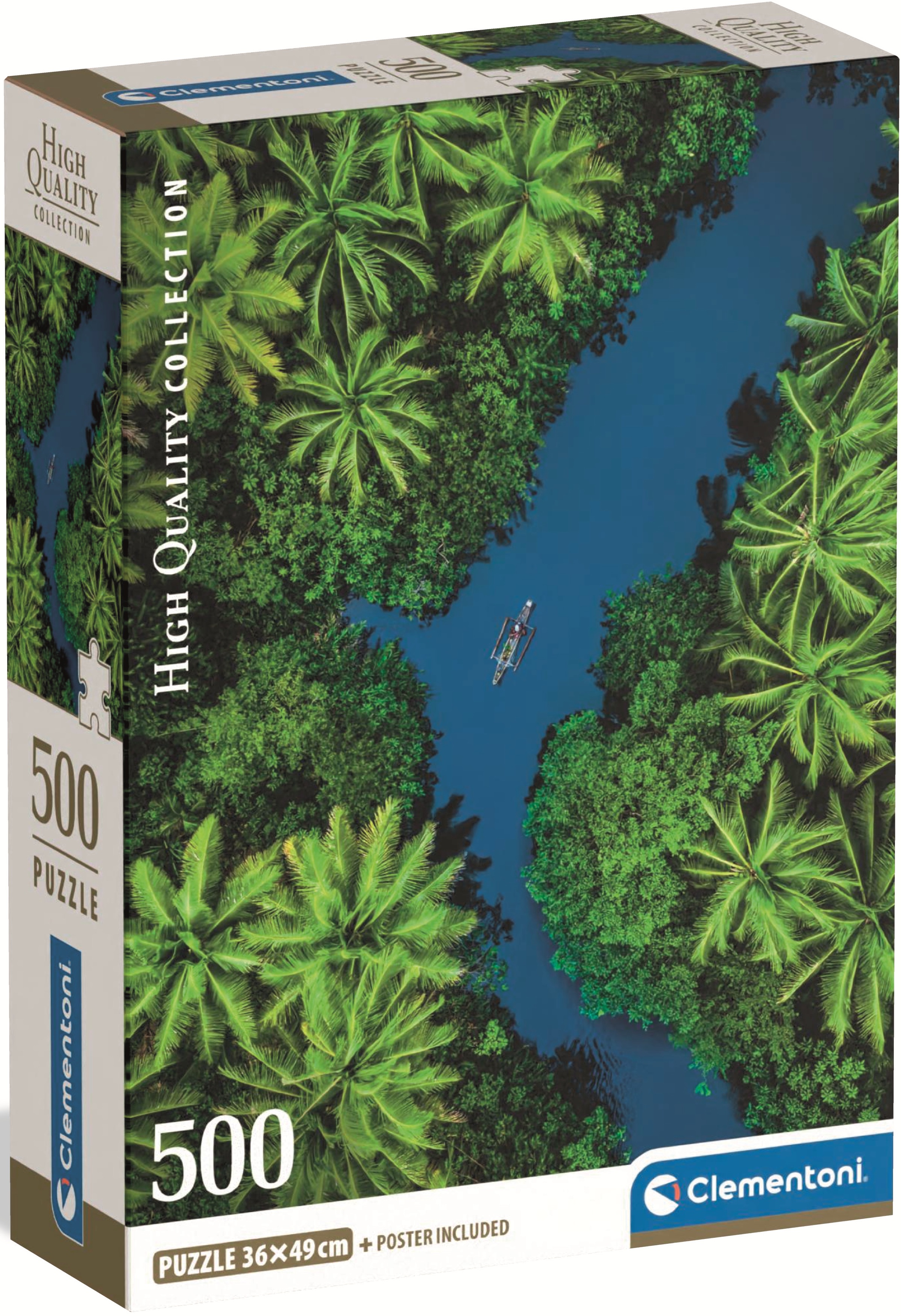 Puzzle Clementoni din 500 piese - Vedere tropicală de sus