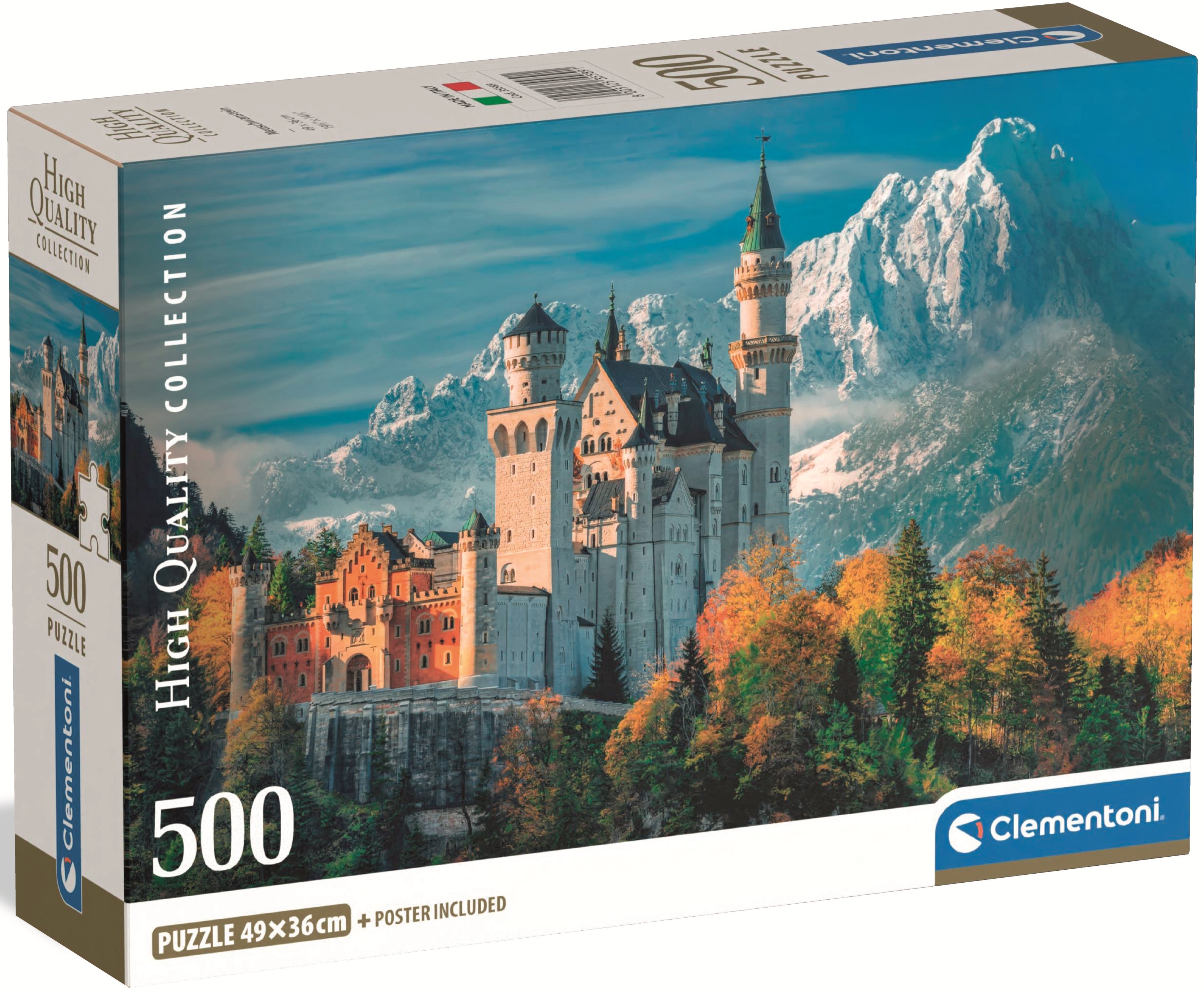 Puzzle Clementoni din 500 piese - Castelul Neuschwanstein