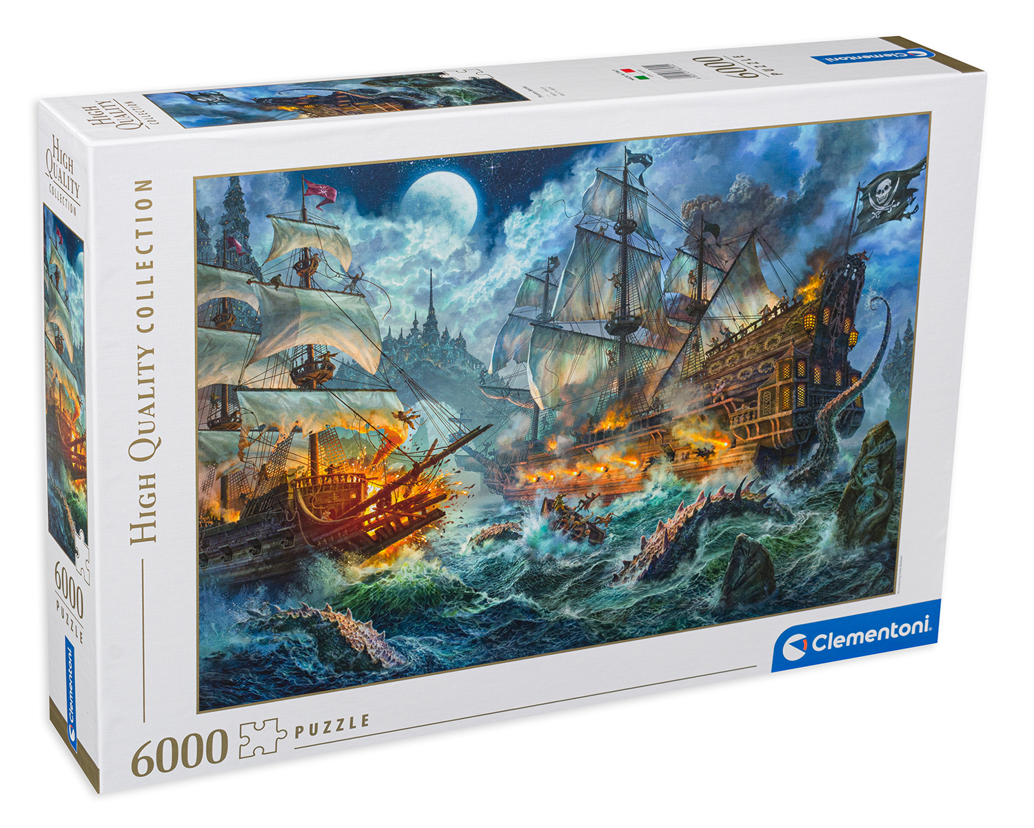 Puzzle Clementoni din 6000 de piese - Battle of the Pirates