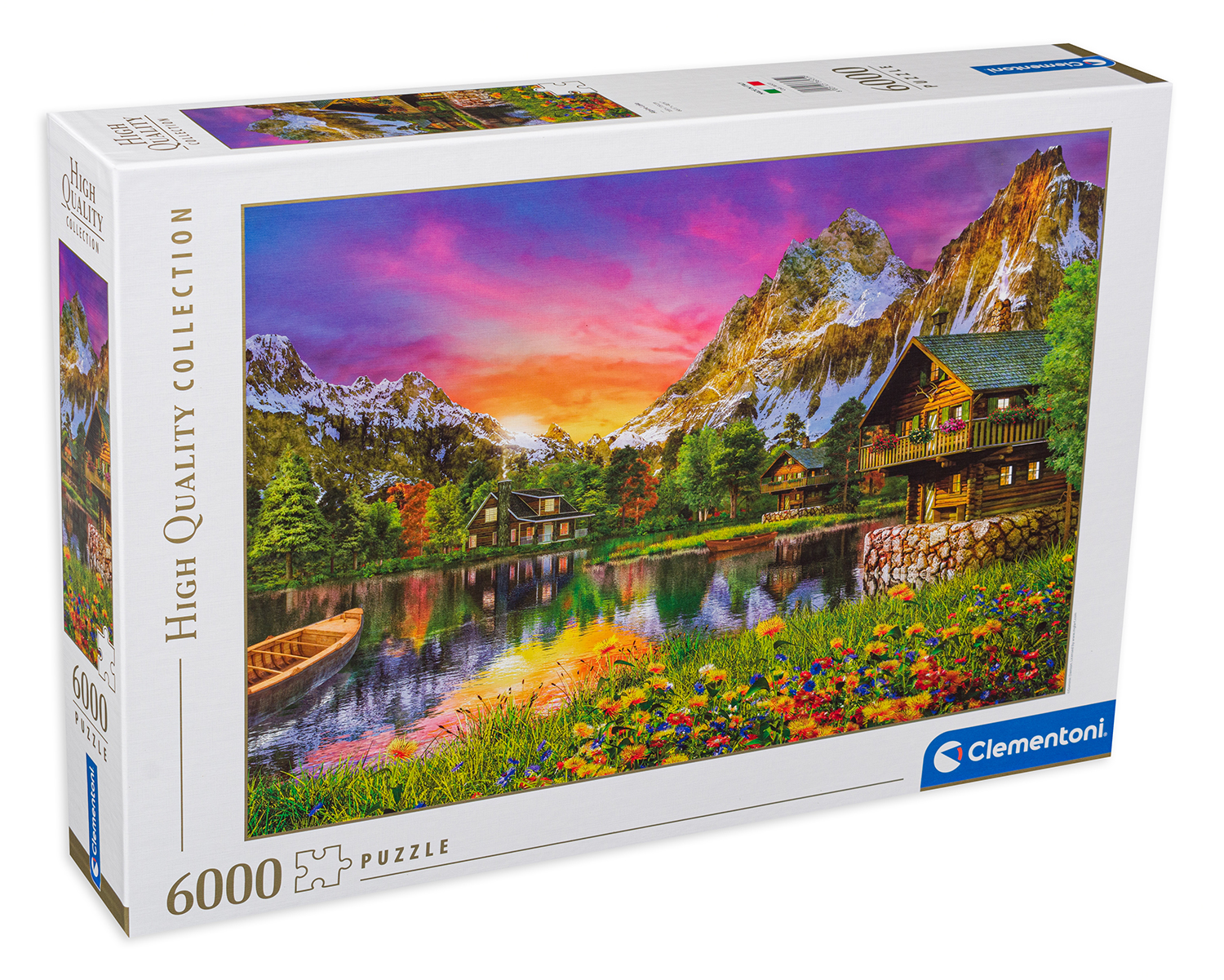 Puzzle Clementoni din 6000 de piese - Lacul din Alpi