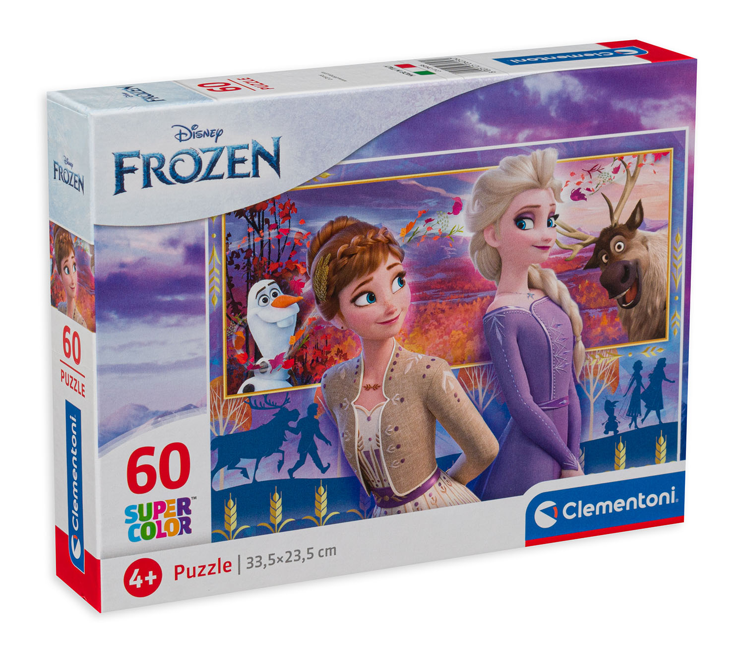 Puzzle Clementoni de 60 piese - Anna, Elsa si prietenii, Regatul de gheata 2