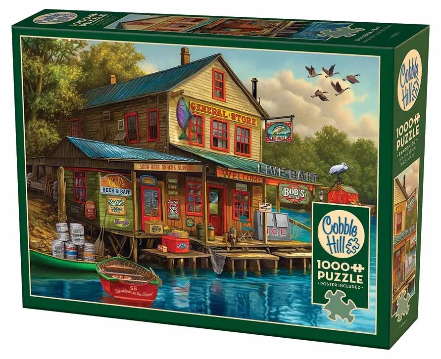 Puzzle Cobble Hill din 1000 de piese - Bere și momeală