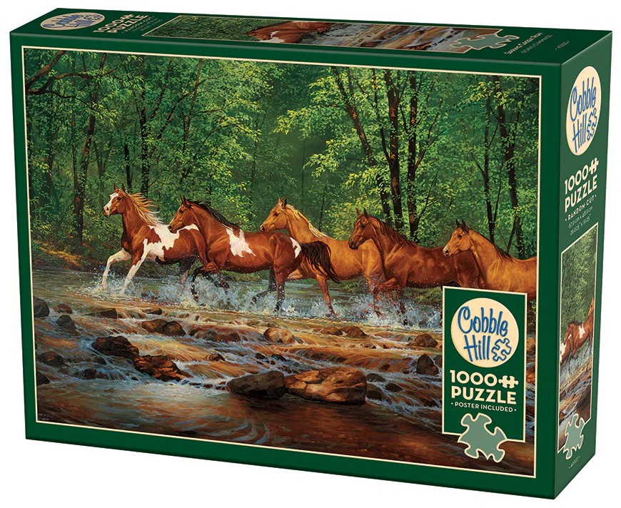 Puzzle Cobble Hill din 1000 de piese - Fuga lângă pârâu