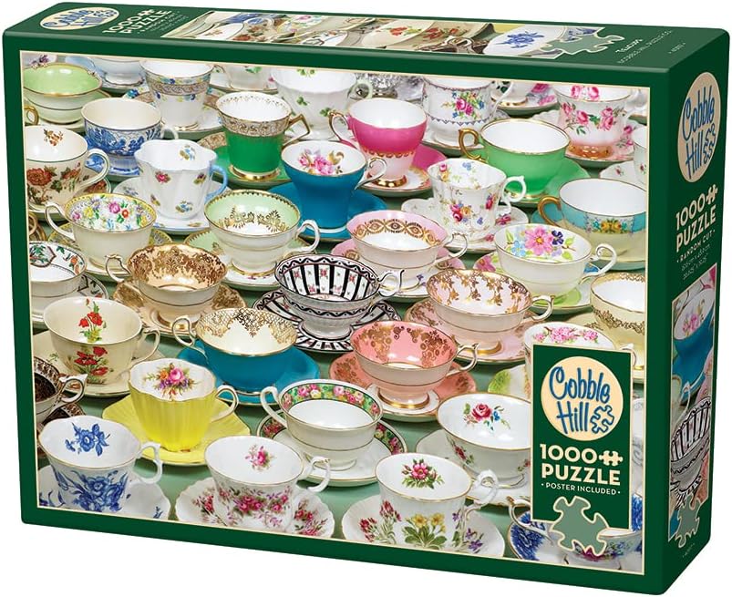 Puzzle Cobble Hill din 1000 piese - Cești de ceai