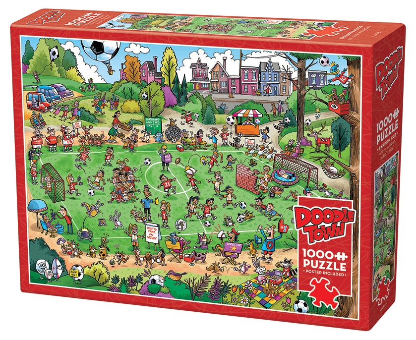 Puzzle Cobble Hill din 1000 de piese - DoodleTown: Ghidușii și capcane