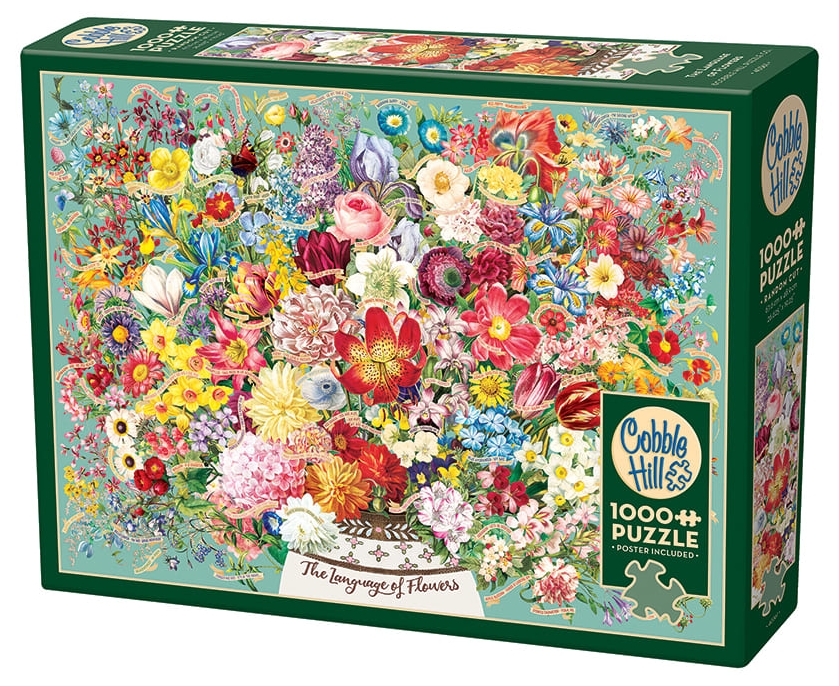 Puzzle Cobble Hill din 1000 piese - Limbajul florilor