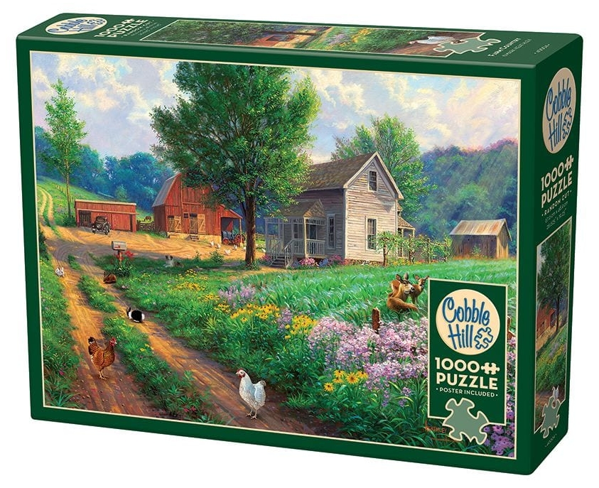 Puzzle Cobble Hill din 1000 piese - Fermă în sat