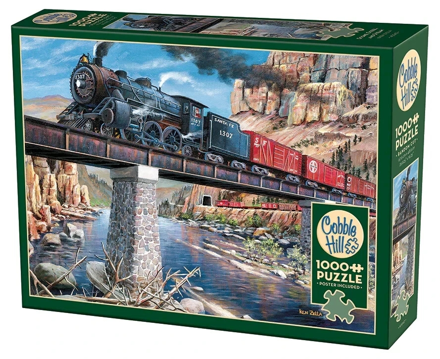 Puzzle Cobble Hill din 1000 piese - Pietre, oțel și abur