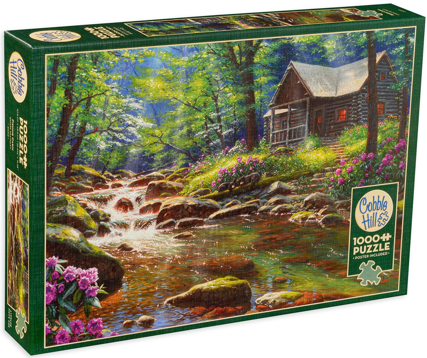 Puzzle Cobble Hill din 1000 de piese - Casa in padure