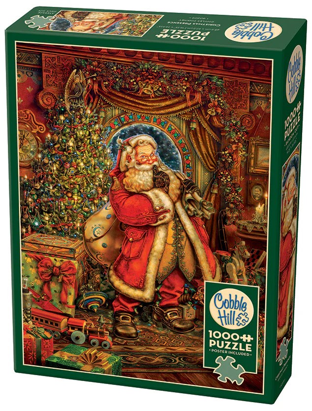 Puzzle Cobble Hill din 1000 de piese - Prezență de Crăciun