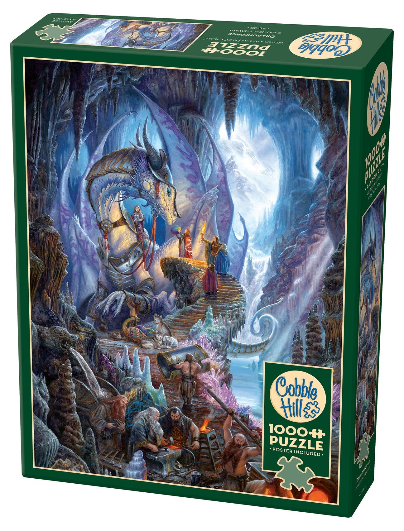 Puzzle Cobble Hill din 1000 de piese - Fierăria dragonului