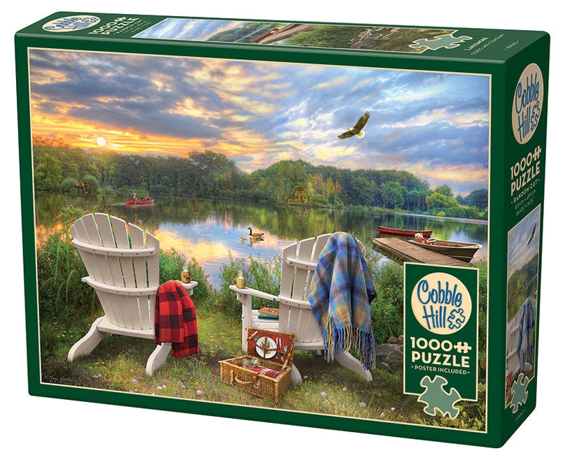 Puzzle Cobble Hill din 1000 piese - Pe malul lacului