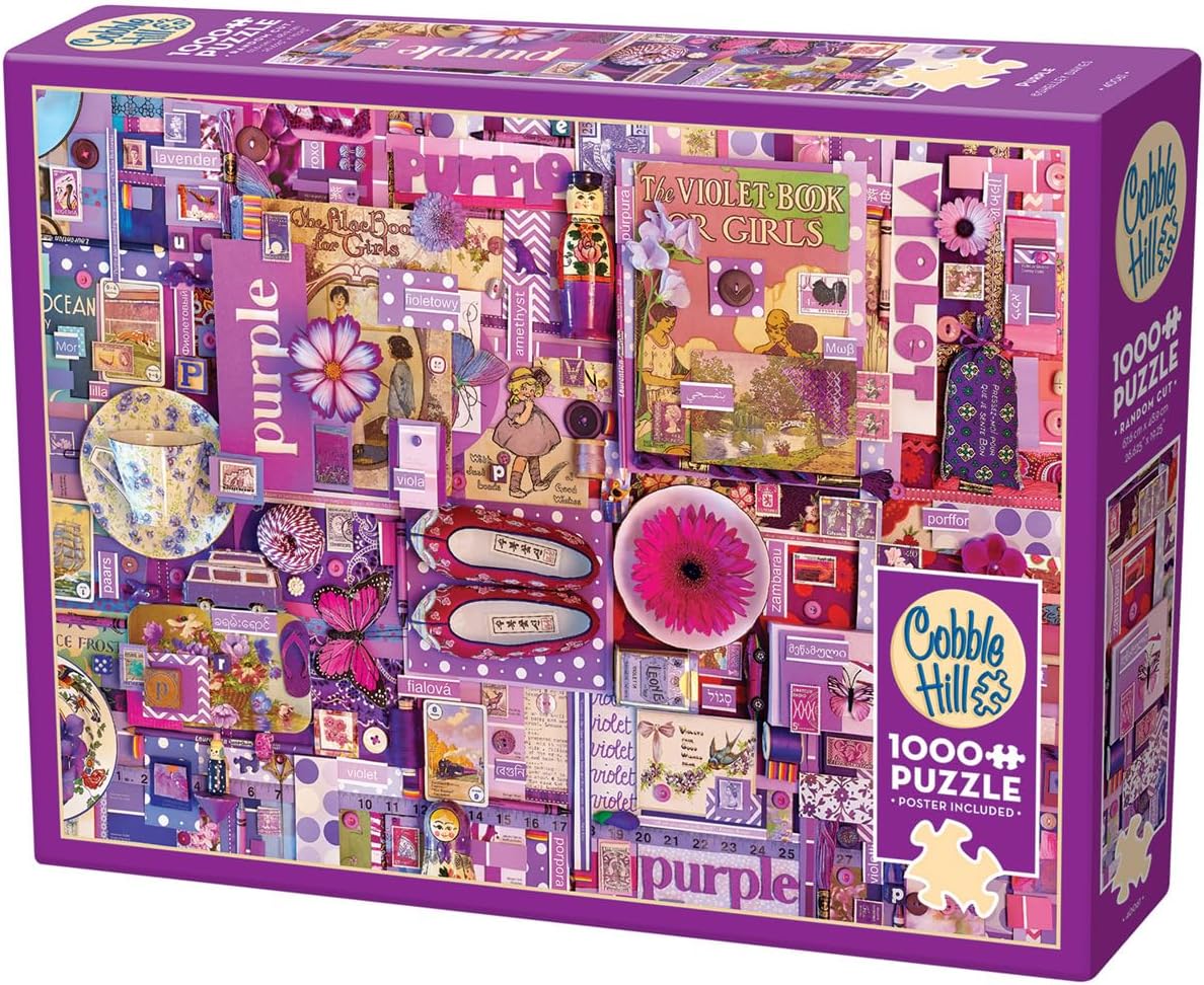 Puzzle Cobble Hill din 1000 de piese – Mov