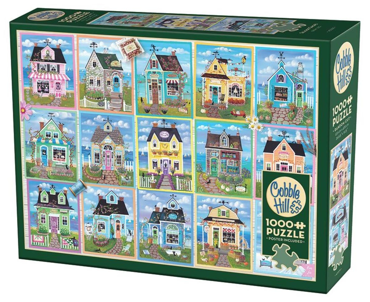 Puzzle Cobble Hill din 1000 piese - Magazine la malul mării