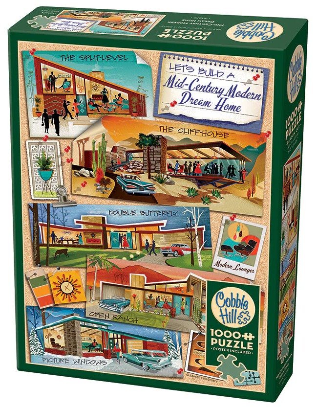 Puzzle Cobble Hill din 1000 de piese - Casa visată în stil modern