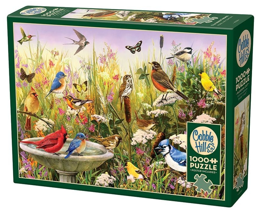 Puzzle Cobble Hill din 1000 piese - Prieteni cu pene