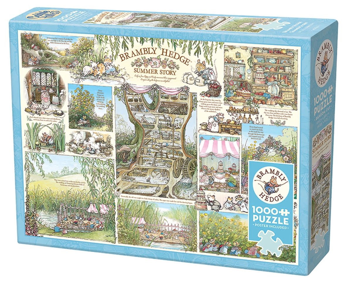 Puzzle Cobble Hill din 1000 de piese - Sub tufișul de mure: Poveste de vară