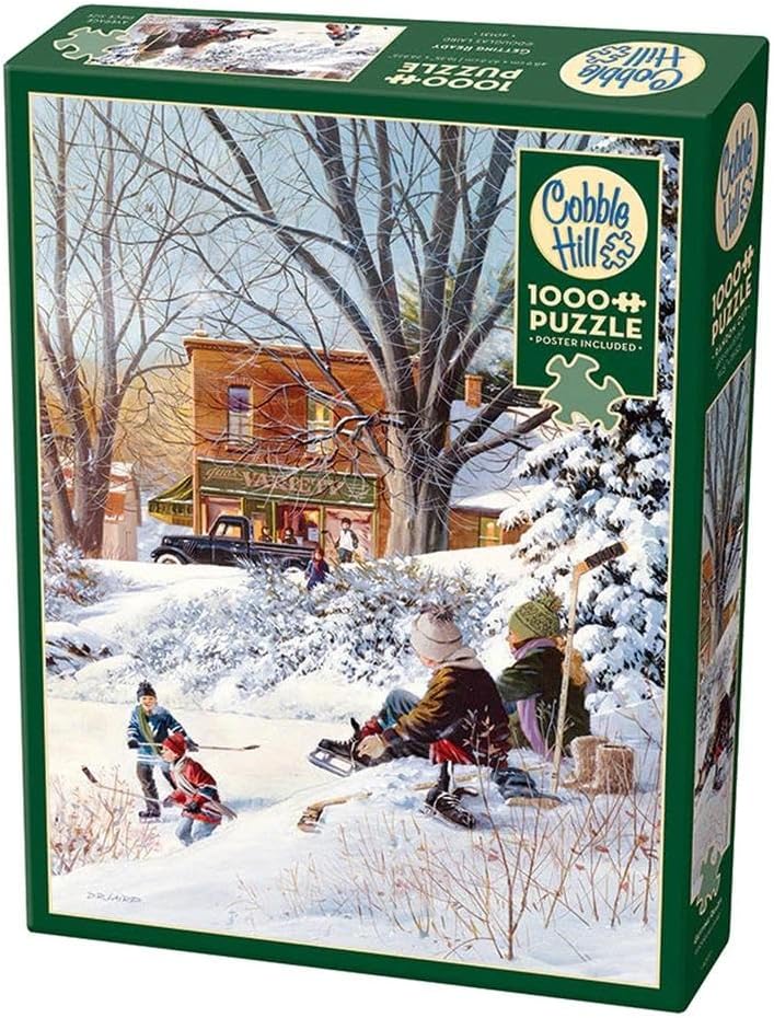 Puzzle Cobble Hill din 1000 piese - Pregătirea pentru joc