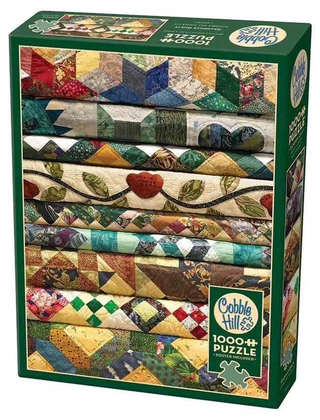 Puzzle Cobble Hill din 1000 de piese - Șervețelele bunicii