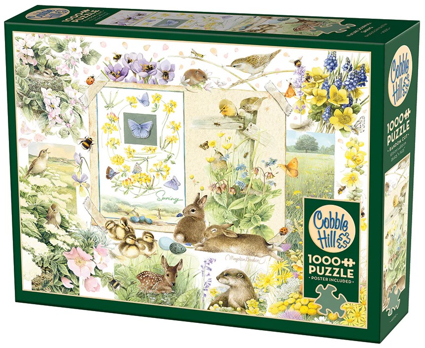 Puzzle Cobble Hill din 1000 de piese - Jurnal natural: Primăvara