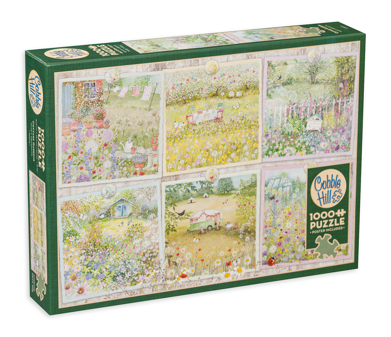 Puzzle Cobble Hill din 1000 de piese - Grădini sătești