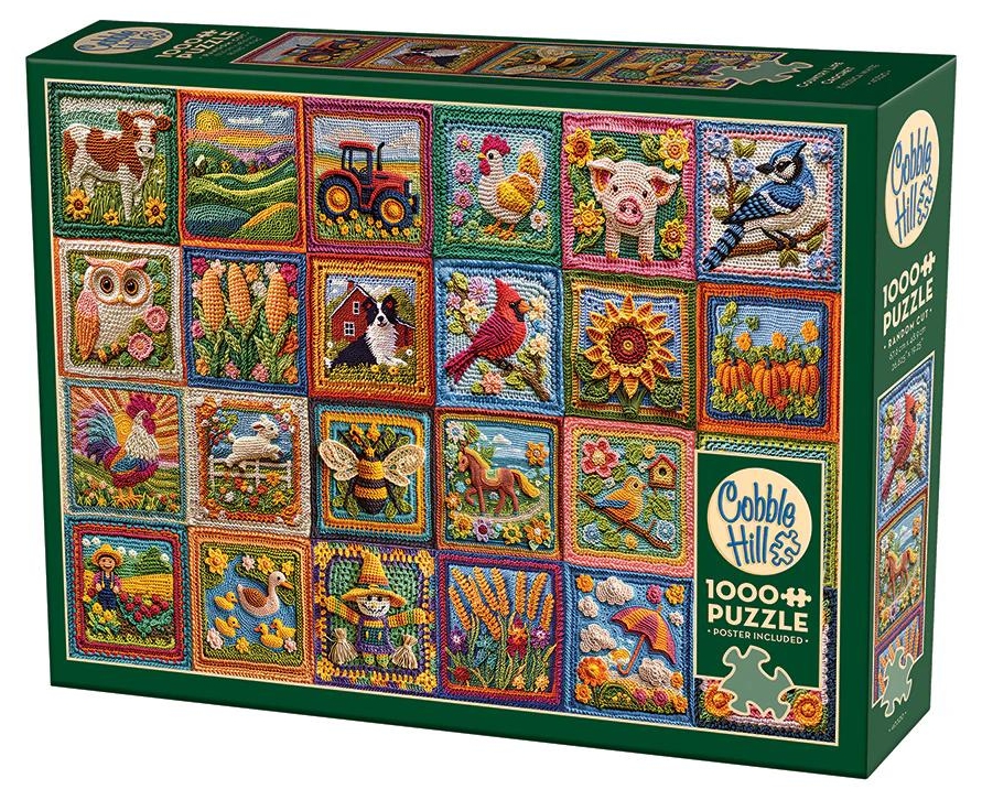 Puzzle Cobble Hill din 1000 de piese - Viața rurală la o cârligă