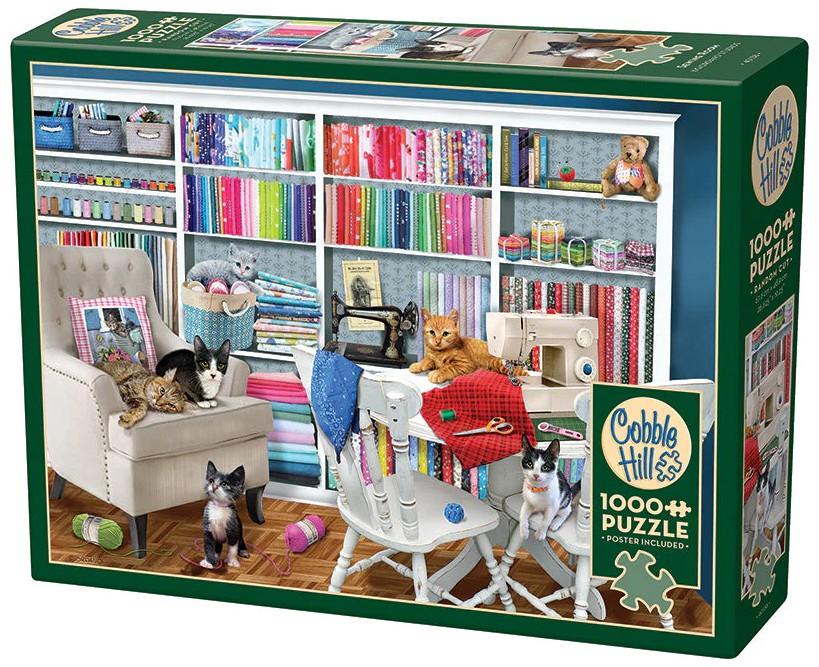 Puzzle Cobble Hill din 1000 piese - Cameră de cusut